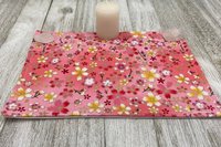 MINI Altar Cloth - Flowers Traveling Altar Cloth, Portable Altar Cloth, Small Spaces Altar, Home Office Altar