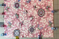 MINI Altar Cloth -Butterfly Mandala Traveling Altar Cloth, Portable Altar Cloth, Small Spaces Altar, Home Office Altar