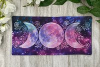 MINI Altar Cloth - Triple Moon, Traveling Altar Cloth, Portable Altar Cloth, Small Spaces Altar, Home Office Altar