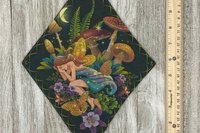 MINI Altar Cloth - Fairy Garden, Traveling Altar Cloth, Portable Altar Cloth, Small Spaces Altar, Home Office Altar