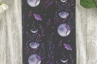 MINI Altar Cloth - Moon Garden, Traveling Altar Cloth, Portable Altar Cloth, Small Spaces Altar, Home Office Altar