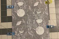 MINI Altar Cloth - Moon Garden, Traveling Altar Cloth, Portable Altar Cloth, Small Spaces Altar, Home Office Altar