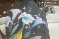 MINI Altar Cloth - Lily of the Valley Moth, Traveling Altar Cloth, Portable Altar Cloth, Small Spaces Altar, Home Office Altar