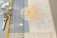 Sun Moon Altar Cloth, Tarot Cloth, Altar Decor, Double Sided Altar Cloth, Wall Hanging, Dice Mat, Centerpiece