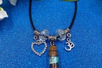 Love Spell Jar Necklace, Wiccan jewelry, Witch necklace, Spell Jar Jewelry