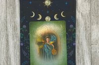 MINI Altar Cloth - Rabbits, Traveling Altar Cloth, Portable Altar Cloth, Small Spaces Altar, Home Office Altar