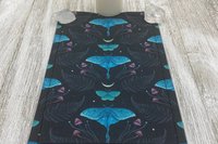 MINI Altar Cloth - Luna Moth, Traveling Altar Cloth, Portable Altar Cloth, Small Spaces Altar, Home Office Altar