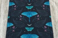 MINI Altar Cloth - Luna Moth, Traveling Altar Cloth, Portable Altar Cloth, Small Spaces Altar, Home Office Altar