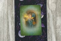 MINI Altar Cloth - Moon Garden, Traveling Altar Cloth, Portable Altar Cloth, Small Spaces Altar, Home Office Altar