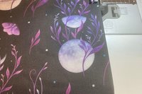 MINI Altar Cloth - Moon Garden, Traveling Altar Cloth, Portable Altar Cloth, Small Spaces Altar, Home Office Altar