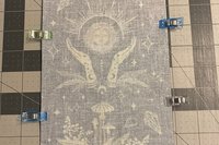 MINI Altar Cloth - Celestial, Traveling Altar Cloth, Portable Altar Cloth, Small Spaces Altar, Home Office Altar