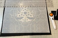 Triquetra Tree Altar Cloth, Tarot Cloth, Altar Decor, Double Sided Altar Cloth, Wall Hanging, Dice Mat, Centerpiece