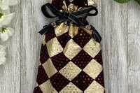 Diamond Sparkle Tarot Bag/ Custom Tarot Pouch/ Keepsake Bag / Drawstring Bag / Oracle Bag / Crystal Bag / Tarot Pouch / Cosmetic Bag