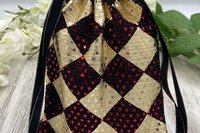 Diamond Sparkle Tarot Bag/ Custom Tarot Pouch/ Keepsake Bag / Drawstring Bag / Oracle Bag / Crystal Bag / Tarot Pouch / Cosmetic Bag