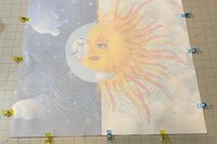 Sun Moon Altar Cloth, Tarot Cloth, Altar Decor, Double Sided Altar Cloth, Wall Hanging, Dice Mat, Centerpiece
