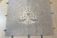Triquetra Tree Altar Cloth, Tarot Cloth, Altar Decor, Double Sided Altar Cloth, Wall Hanging, Dice Mat, Centerpiece