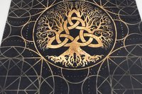 Triquetra Tree Altar Cloth, Tarot Cloth, Altar Decor, Double Sided Altar Cloth, Wall Hanging, Dice Mat, Centerpiece