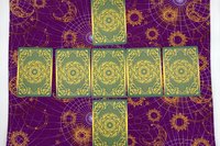 Rectangle Star Moon Grids Altar Cloth, Tarot Cloth, Altar Decor, Double Sided Altar Cloth, Wall Hanging, Dice Mat, Centerpiece