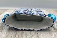 Moth Triple Moon Tarot Bag/ Custom Tarot Pouch/ Keepsake Bag / Drawstring Bag / Oracle Bag / Crystal Bag / Tarot Pouch / Cosmetic Bag