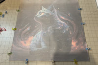 Cat Altar Cloth, Tarot Cloth, Altar Decor, Double Sided Altar Cloth, Wall Hanging, Dice Mat, Centerpiece