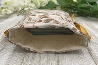 Leaves Tarot Bag/ Custom Tarot Bag / Keepsake Bag / Drawstring Bag / Oracle Bag / Jewelry Bag / Crystal Bag / Gift Bag / Tarot Pouch