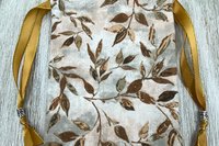 Leaves Tarot Bag/ Custom Tarot Bag / Keepsake Bag / Drawstring Bag / Oracle Bag / Jewelry Bag / Crystal Bag / Gift Bag / Tarot Pouch
