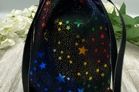 Stars Tarot Bag/ Custom Tarot Bag/ Keepsake Bag / Drawstring Bag / Oracle Bag / Jewelry Bag / Crystal Bag / Gift Bag / Tarot Pouch
