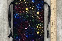 Stars Tarot Bag/ Custom Tarot Bag/ Keepsake Bag / Drawstring Bag / Oracle Bag / Jewelry Bag / Crystal Bag / Gift Bag / Tarot Pouch