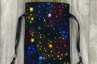 Stars Tarot Bag/ Custom Tarot Bag/ Keepsake Bag / Drawstring Bag / Oracle Bag / Jewelry Bag / Crystal Bag / Gift Bag / Tarot Pouch