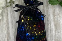 Stars Tarot Bag/ Custom Tarot Bag/ Keepsake Bag / Drawstring Bag / Oracle Bag / Jewelry Bag / Crystal Bag / Gift Bag / Tarot Pouch