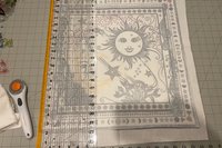 Sun Moon Altar Cloth, Tarot Cloth, Altar Decor, Double Sided Altar Cloth, Wall Hanging, Dice Mat, Centerpiece