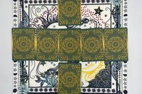 Sun Moon Altar Cloth, Tarot Cloth, Altar Decor, Double Sided Altar Cloth, Wall Hanging, Dice Mat, Centerpiece