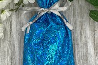 Holographic Tarot Bag/ Custom Tarot Pouch/ Keepsake Bag / Drawstring Bag / Oracle Bag / Crystal Bag / Tarot Pouch