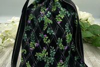 Herbal VineTarot Bag/ Custom Tarot Pouch/ Keepsake Bag / Drawstring Bag / Oracle Bag / Crystal Bag / Tarot Pouch / Cosmetic Bag