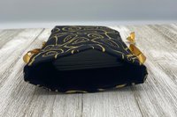 Gold Scrolls Tarot Bag/ Custom Tarot Pouch/ Keepsake Bag / Drawstring Bag / Oracle Bag / Crystal Bag / Tarot Pouch / Cosmetic Bag