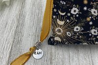 Bee Moon Phase Tarot Bag/ Custom Tarot Pouch/ Keepsake Bag / Drawstring Bag / Oracle Bag / Crystal Bag / Tarot Pouch / Cosmetic Bag
