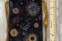 Sun Moon Tarot Bag/ Custom Tarot Pouch/ Keepsake Bag / Drawstring Bag / Oracle Bag / Crystal Bag / Tarot Pouch / Cosmetic Bag