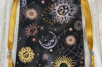 Sun Moon Tarot Bag/ Custom Tarot Pouch/ Keepsake Bag / Drawstring Bag / Oracle Bag / Crystal Bag / Tarot Pouch / Cosmetic Bag