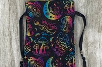 Mushroom Moon Tarot Bag/ Custom Tarot Pouch/ Keepsake Bag / Drawstring Bag / Oracle Bag / Crystal Bag / Tarot Pouch / Cosmetic Bag
