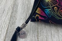 Mushroom Moon Tarot Bag/ Custom Tarot Pouch/ Keepsake Bag / Drawstring Bag / Oracle Bag / Crystal Bag / Tarot Pouch / Cosmetic Bag