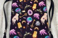Witchy Crystal Tarot Bag/ Custom Tarot Pouch/ Keepsake Bag / Drawstring Bag / Oracle Bag / Crystal Bag / Tarot Pouch / Cosmetic Bag