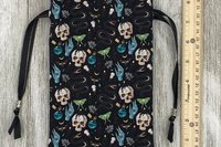 Snakes Tarot Bag/ Custom Tarot Pouch/ Keepsake Bag / Drawstring Bag / Oracle Bag / Crystal Bag / Tarot Pouch / Cosmetic Bag