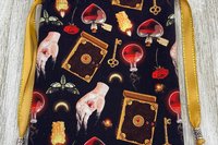 Witchy Rose Tarot Bag/ Custom Tarot Pouch/ Keepsake Bag / Drawstring Bag / Oracle Bag / Crystal Bag / Tarot Pouch / Cosmetic Bag