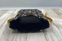 Bee Moon Phase Tarot Bag/ Custom Tarot Pouch/ Keepsake Bag / Drawstring Bag / Oracle Bag / Crystal Bag / Tarot Pouch / Cosmetic Bag