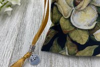 Magnolia Tarot Bag/ Custom Tarot Bag/ Keepsake Bag / Drawstring Bag / Oracle Bag / Jewelry Bag / Crystal Bag / Gift Bag / Tarot Pouch