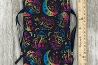 Mushroom Moon Tarot Bag/ Custom Tarot Pouch/ Keepsake Bag / Drawstring Bag / Oracle Bag / Crystal Bag / Tarot Pouch / Cosmetic Bag