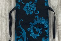 Feather Tarot Bag/ Custom Tarot Pouch/ Keepsake Bag / Drawstring Bag / Oracle Bag / Crystal Bag / Tarot Pouch / Cosmetic Bag