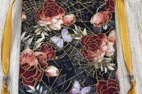 Floral Web Tarot Bag/ Custom Tarot Pouch/ Keepsake Bag / Drawstring Bag / Oracle Bag / Crystal Bag / Tarot Pouch / Cosmetic Bag
