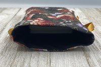 Floral Web Tarot Bag/ Custom Tarot Pouch/ Keepsake Bag / Drawstring Bag / Oracle Bag / Crystal Bag / Tarot Pouch / Cosmetic Bag