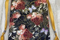 Floral Web Tarot Bag/ Custom Tarot Pouch/ Keepsake Bag / Drawstring Bag / Oracle Bag / Crystal Bag / Tarot Pouch / Cosmetic Bag